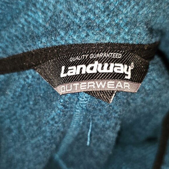 Teal Quarter-Zip Sweatshirt - Picture 3 of 3